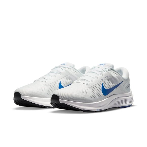 Nike Structure 24 Men's Road Running Gym Training Shoes White Royal Blue - Picture 3 of 8